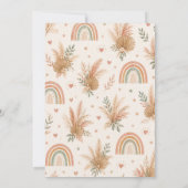 Boho Regenboog Verjaardagsfeest Kaart (Achterkant)