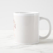 Boho Regenboog Waterverf Eerste Verjaardag Grote Koffiekop (Rechts)