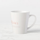 Boho Regenboog Waterverf Eerste Verjaardag Latte Mok (Rechts)