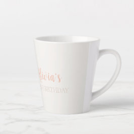 Boho Regenboog Waterverf Eerste Verjaardag Latte Mok