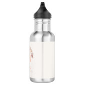 Boho Regenboog Waterverf Eerste Verjaardag Waterfles (Rechts)