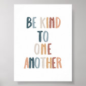 Boho regenboog Wees aardig voor elkaar print (Voorkant)