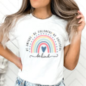 Boho-regenboog, wees een soort positiviteit en ins t-shirt