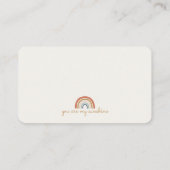 Boho regenboog zonneschijn plaats kaart plaatskaartje (Achterkant)