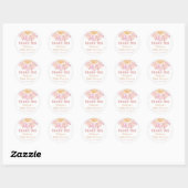 Boho regenboog zonneschijn roze Sticker (Vel)
