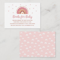 Boho regenboogboeken voor Baby Kaart