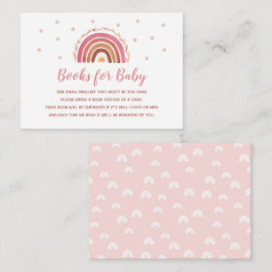 Boho regenboogboeken voor Baby Kaart