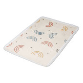 Boho Regenboogbogen Naadloos Patroon Badmat (Gekanteld)