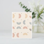 Boho Regenboogbogen Naadloos Patroon Briefkaart (Staand voorkant)