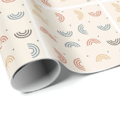 Boho Regenboogbogen Naadloos Patroon Cadeaupapier (Rol Hoek)