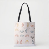 Boho Regenboogbogen Naadloos Patroon Tote Bag (Voorkant)