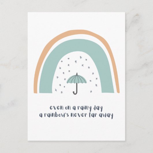 Boho-regenboogheid Kindness Briefkaart (Voorkant)