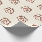 Boho-regenboogmentale gezondheid cadeaupapier (Hoek)
