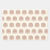 Boho-regenboogmentale gezondheid inpakpapier vel (Voorkant 2)