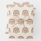 Boho-regenboogmentale gezondheid inpakpapier vel (In situ)