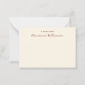 Boho-regenboogmentale gezondheid notitiekaartje (Achterkant)