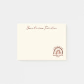 Boho-regenboogmentale gezondheid post-it® notes (Voorkant)