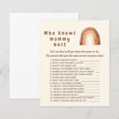 Boho regenboogminimalisme Wie kent mammie het best (Voorkant / Achterkant)