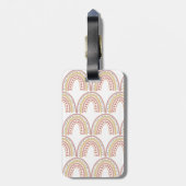 Boho-regenboogontwerp Bagagelabel (Achterkant verticaal)