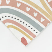Boho-regenboogontwerp Fleece Deken (Hoek)