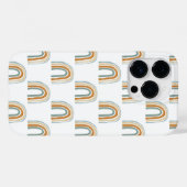 Boho regenboogpatroon Iphone 14 pro hoes (Achterkant (horizontaal))