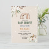 Boho-regenboogpompoen Kaart (Staand voorkant)