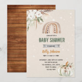 Boho-regenboogpompoen Kaart (Voorkant / Achterkant)