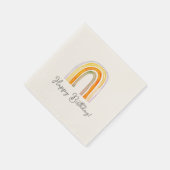 Boho regenboogtekening Birthday party luiers Servet (Hoek)