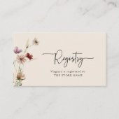 Boho Registry QR-codes bijgevoegde kaart (Voorkant)