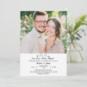 Boho Reis Huwelijk Elegante Romantische Aangepaste Kaart (Staand voorkant)