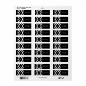 Boho retouradres label, bohemian etiket (Full Sheet)