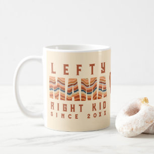 Boho Retro Aangepaste Linkshandige Mama Sinds Jaar Koffiemok