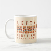Boho Retro Aangepaste Linkshandige Mama Sinds Jaar Koffiemok (Links)