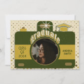 Boho Retro Afstudeerder Party Foto toevoegen Schat Kaart (Voorkant)