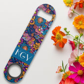 Boho Retro Bloembloem 70s Monogram Speed Flessenopener