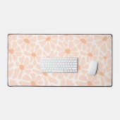 Boho Retro Bloemen Bureaumat Esthetisch (Keyboard & Muis)