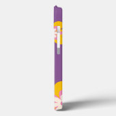 Boho Retro Bloemen Roze Geel Foto Case-Mate iPhone Case (Achterkant / Links)