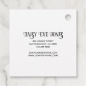 Boho Retro Bloemenpatroon Product Labels (Achterkant)