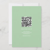 Boho retro boog kleurrijke folklore bloemen save the date (Achterkant)