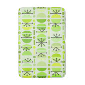 Boho Retro Bowls Lines Chartreuse Badmat (Voorkant Verticaal)