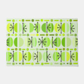 Boho Retro Bowls Lines Chartreuse Deurmat (Voorkant)