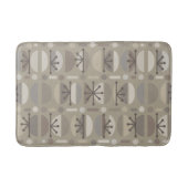 Boho Retro Bowls Lines Taupe Badmat (Voorkant)