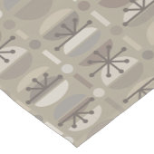 Boho Retro Bowls Lines Taupe Korte Tafelloper (Hoek)