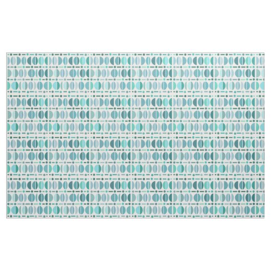 Boho Retro Bowls Pattern Turquoise Stof (Yard (91,4 cm))