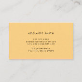 Boho Retro Classic Color Wave Minimalist Visitekaartje (Achterkant)