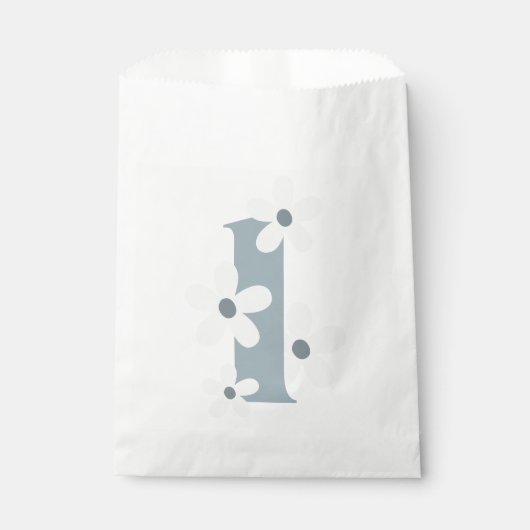 Boho Retro Daisy 1e Groovy Verjaardag Bedankzakje (Voorkant)