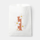 Boho Retro Daisy 1e Groovy Verjaardag Bedankzakje (Voorkant)