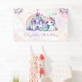 Boho Retro Daisy 1e verjaardag Banner (Insitu)