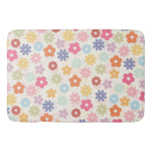 Boho Retro Daisy Flowers, zomer 70 Badmat (Voorkant)
