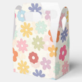 Boho Retro Daisy Flowers, zomer 70 Bedankdoosjes (Geopend)